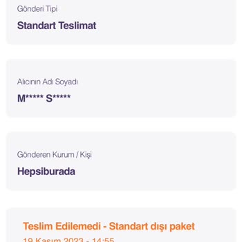 Karcher Hepsiburada Ve Hepsijet Kargo Boyutlarından Kargoyu Teslim Etmiyorlar