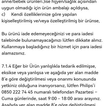 Philips İade Ürün