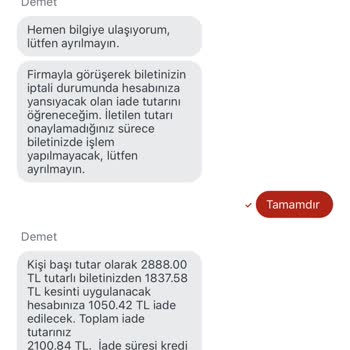 Obilet Uçak Bileti İptali Kesintisi