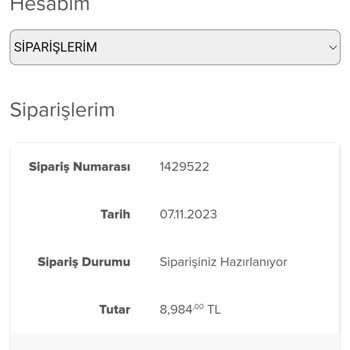 Evkur Alışveriş Ürün İptal Ve İadesi Yapılmadı