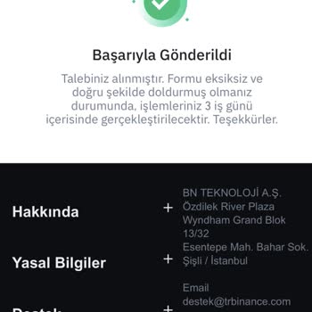 Binance TR Numara Değişikliği (kaldırma)