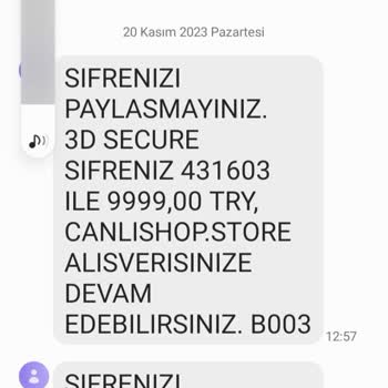 Canlishop.store Paramı Aldılar Geri Verilsin