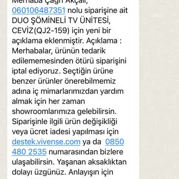 Vivense Aldığım Ürünü 1 Ay Bekletip Yok Deyip Göndermiyor!