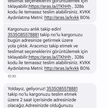 Aras Kargo Ürünüm Teslim Edilmedi Kendim Teslim Alacağım Bilgisi Vermedim.