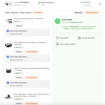 Hepsiburada'dan Aldığım Ürün Gönderilmedi Fakat Teslim Edildi Diyorlar