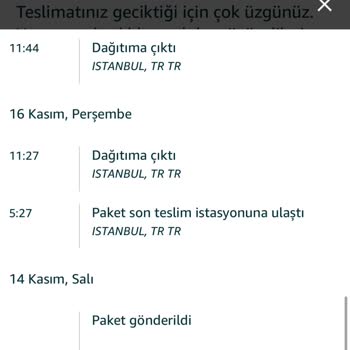 Amazon Teslim Edilmeyen Sipariş