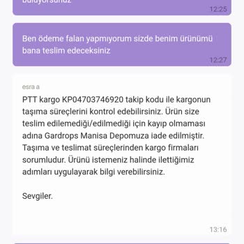Gardrops Ekibi Ürünümü Alıp Ücret Karşılığında Geri Veririz Diyor