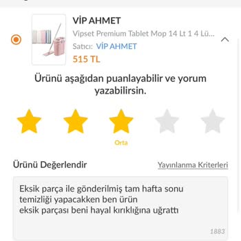 Vip Ahmet 76493223225211 Sürat Kargo Ürün Teslimatı Alınamama Hk.