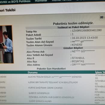 UPS Türkiye Kargo Teslimatının Yapılmaması