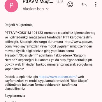 PttAVM Çok Uzun Süren Teslimat