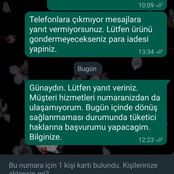 By Sadem Ürünüm Kargolanmıyor Firma Yetkilisine Ulaşılamıyor.