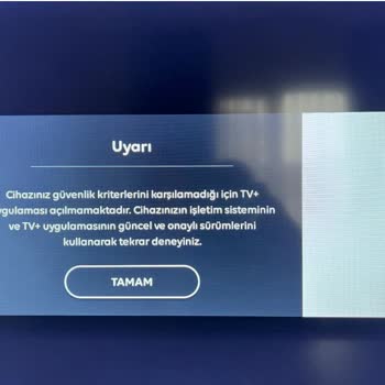 Onvo 43OV6000F Model Televizyonda TV+ Uygulaması Açılmıyor