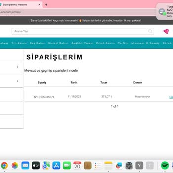 Watsons Siparişim Hâlâ Hazırlanıyor!