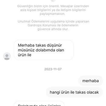 Gardrops Takas Problemi Yaşadım