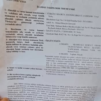 Türkiye Sigorta Ve Avukatların İnsanlardan Talep Ettikleri Paralar