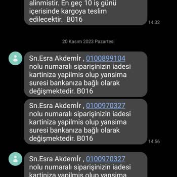 Watsons Kargo Elime Ulaşmadı İptal Edildi