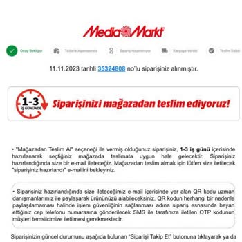 Media Markt Ürünlerim Teslim Edilmiyor