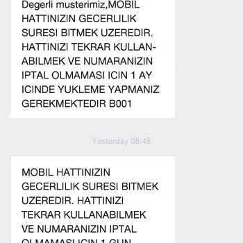 BİM Mağazasından Bimcell'e Bakiye Yükleyemedim...