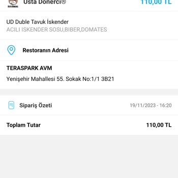 Usta Dönerci Yanlış Sipariş Ve İlgisizlik