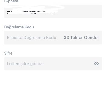 Binance TR E Posta Kod Sorunu