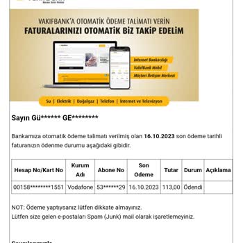 Vodafone Vefat Nedeniyle Hat Kapatmaya Cayma Bedeli İstiyor.