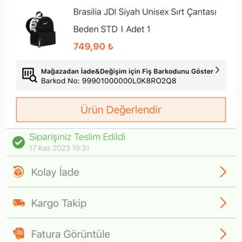 Aras Kargo Teslim Edilmeyen Ürünüm