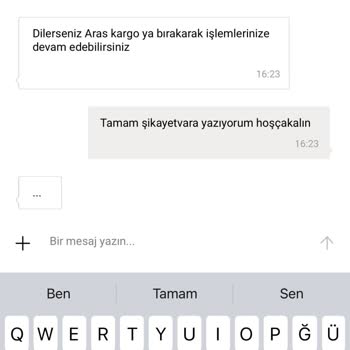 Oysho Kargo Firması Yalan Söylüyor Müşteri Temsilcisi İşini Yapmıyor