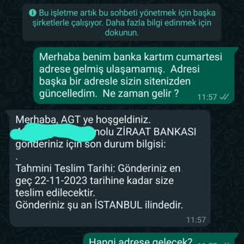 Banka Kartım Kargoda Kayboldu: AGT Kurye İlgisizliği