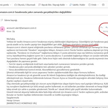 Amazon.com'da İptal Edilen Siparişin Amazon Tarafından İşleme Alınması