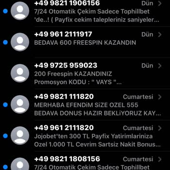 Türk Telekom +49 +44 Yurt Dışı Bahis Sitesi Mesajı Engellemiyor