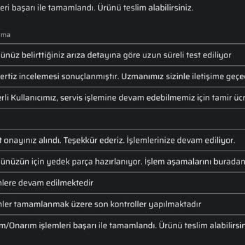 Monster Notebook Servisten Ücretli Onarım Yapılan Ürün Bozuk Geldi.
