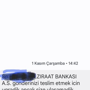 Kuryenet Alanya Şubesi Ağustos'tan Beri Ziraat Kartımı Teslim Etmedi