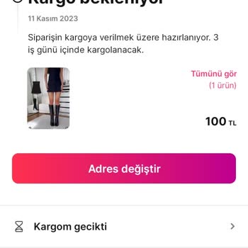 Gardrops Siparişim Kargoya Verilmiyor