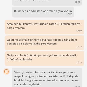 Trendyol Kuzey Pazarlama Eksik Ürün