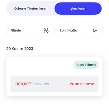 Chippin Yüklenilen Puanın Silinmesi