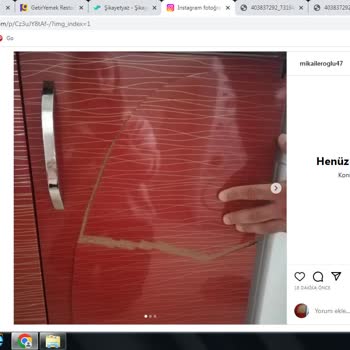 Beko Zarar Verilen Dolap Kapağı