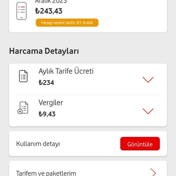 Vodafone Tarife Taahhüdüm Bitmeden Fiyat Artırımı Yaptı
