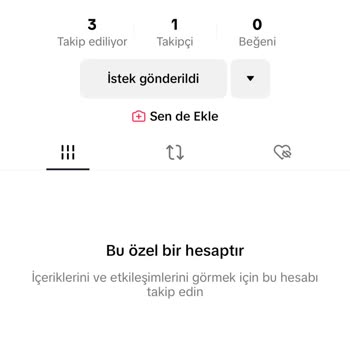 TikTok'ta Adıma Açılmış Hesap