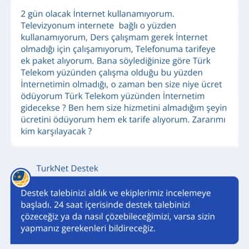 TurkNet İnternet Hizmeti Alamıyorum