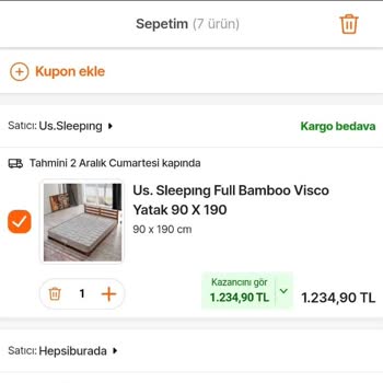 Hepsiburada'da İndirim Yazmasına Rağmen Sepette İndirim Uygulanmıyor