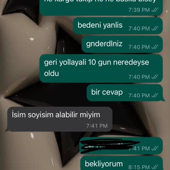 Ate Wear Ürün Veya Paramın Elime Ulaşmaması