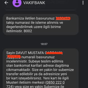 VakıfBank Troy Kart Talebini Yapmamak