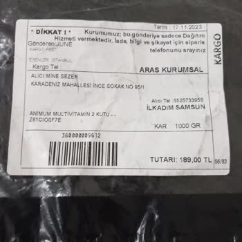 Animum Vitamin Animum Multivitamin Adı Altında Sahte Ürün