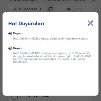 İETT - İstanbul Elektrik Tramvay Tünel 47L Sürekli Sefer İptali Ya Da Saat Değişikliği