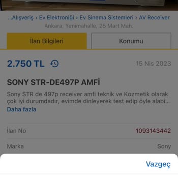 Sahibinden Bozuk Ürünü Sağlam Diye Sattı Geri Almıyor.