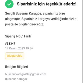 Vina Seramik Sipariş İptalini İstiyorum