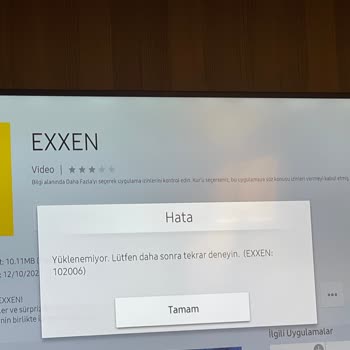 Samsung TV'de Exxen Kurulum Hatası Ve Yardım Çağrısı