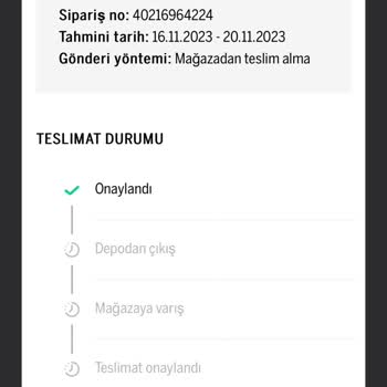 Bershka Teslimat Tarihi Geçen Sipariş