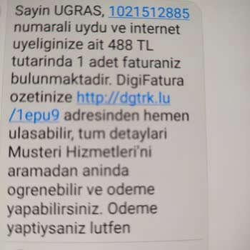 Digiturk İnternet Faturası Fazla Bir Ödeme