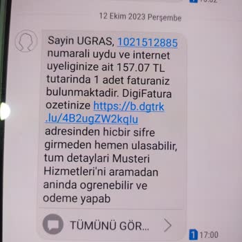Digiturk İnternet Faturası Fazla Bir Ödeme